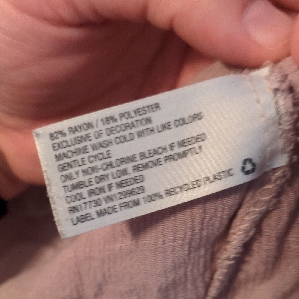 Maurices Dusty Pink Geometric Blouse - Picture 2 of 5